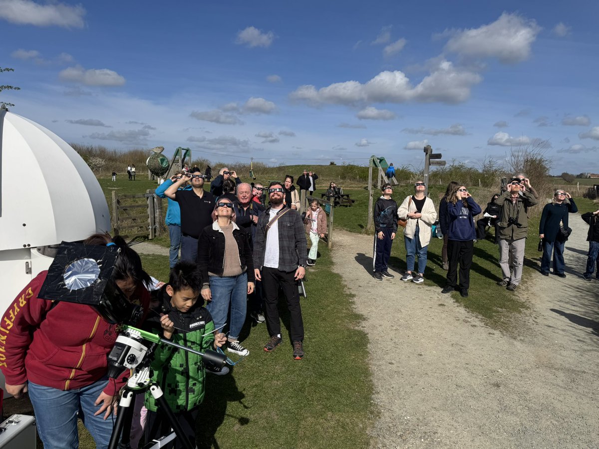 Tiptree Star Gazers (@tiptreegazers) on Twitter photo A truly awesome day at Abberton Essex Wildlife Trust for the partial solar eclipse. Really busy day with public queuing up to get into the centre at 9.15am! (It doesnโt open till 10am!!)
<a href="/GoStargazing/">Go Stargazing</a> A truly awesome day at Abberton Essex Wildlife Trust for the partial solar eclipse. Really busy day with public queuing up to get into the centre at 9.15am! (It doesnโt open till 10am!!)
<a href="/GoStargazing/">Go Stargazing</a>