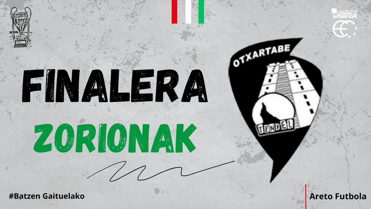 𝗔𝗙-EKO 𝗘𝗨𝗦𝗞𝗔𝗟 𝗞𝗢𝗣𝗔🏆𝗖𝗢𝗣𝗔 𝗩𝗔𝗦𝗖𝗔 DE 𝗙𝗦

⏳AMAIERA

<a href="/OiartzunKE_/">Oiartzun KE</a> 4-7 <a href="/Otxartabe/">Otxartabe</a>

<a href="/Otxartabe/">Otxartabe</a> FINAL FOUR-eko lehenengo finalista da.

👏ZORIONAK!

#BatzenGaituelako