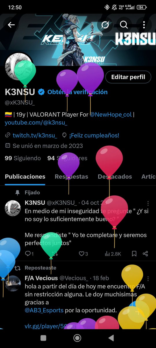 Globitos otro año más 🥰