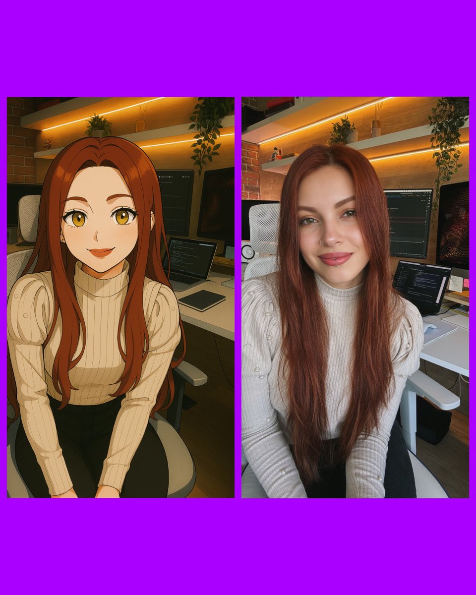 Franny_indata's tweet image. Jumping on the trend!👩🏼‍💻🥰✨ 
#anime #techie