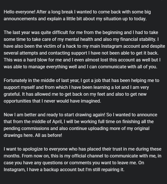 Hi everyone! I'm back and with an important message 🌸📢‼️