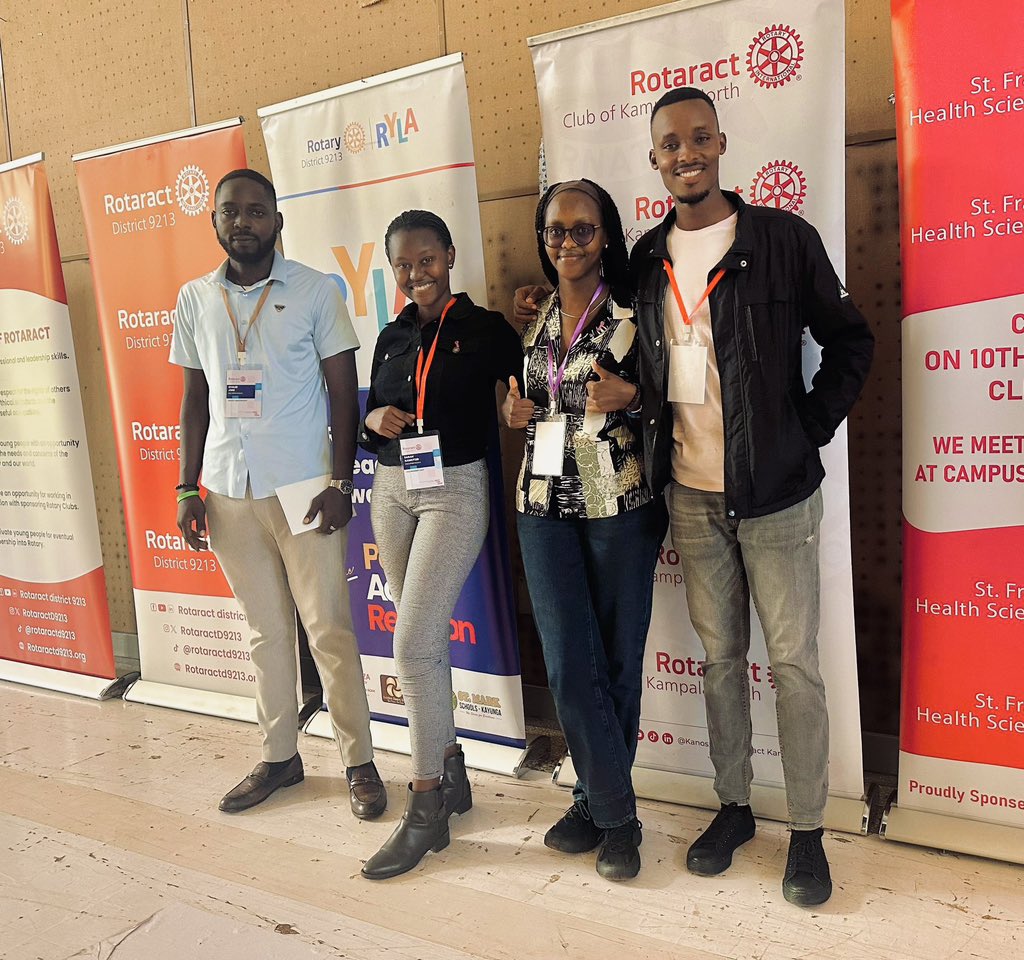 Earlier today, our new leadership team, led by our incoming President <a href="/tumusiime_godie/">Godfrey Tumusiime</a>, attended the Rotaract Officers Training to gear up for an impactful year ahead!