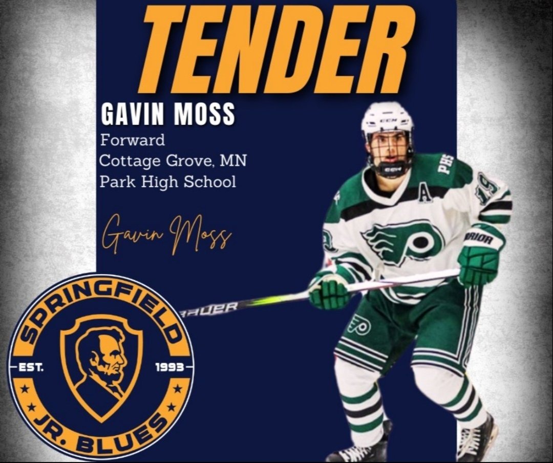 phshockeyboostr's tweet image. Congratulations to Gavin Moss on his Tender into the NAHL with Springfield! We are very proud of you!