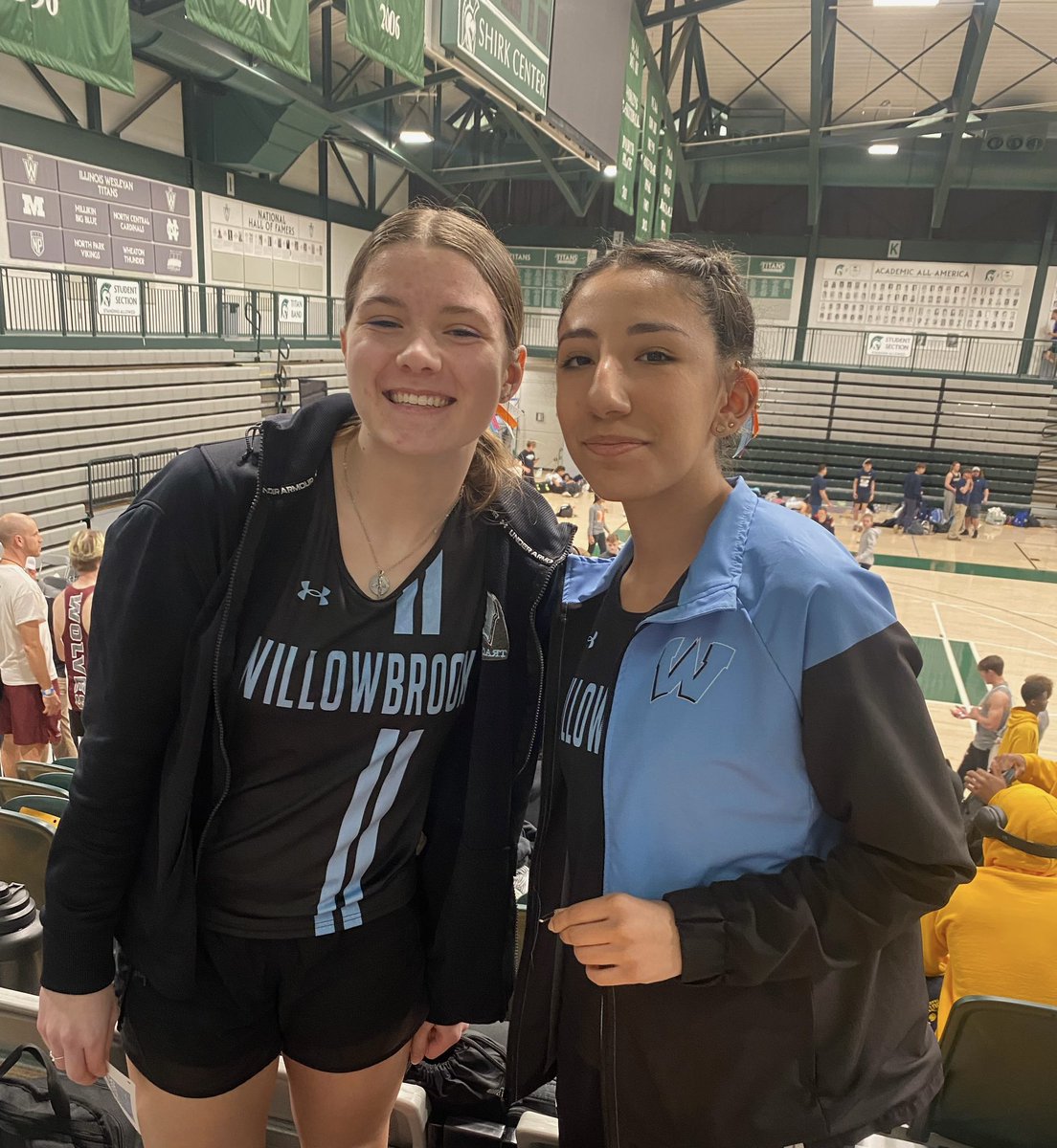 Willowbrook Girls Track (@wbhsgirlstf) on Twitter photo Olivia Gwaltney (60m, 200m, 400m) and
Amelie Ojeda (3200m,1600m,800m) preparing to compete at the Illinois Top Times Championship! <a href="/_IL_Top_Times/">Illinois Top Times</a> Olivia Gwaltney (60m, 200m, 400m) and
Amelie Ojeda (3200m,1600m,800m) preparing to compete at the Illinois Top Times Championship! <a href="/_IL_Top_Times/">Illinois Top Times</a>