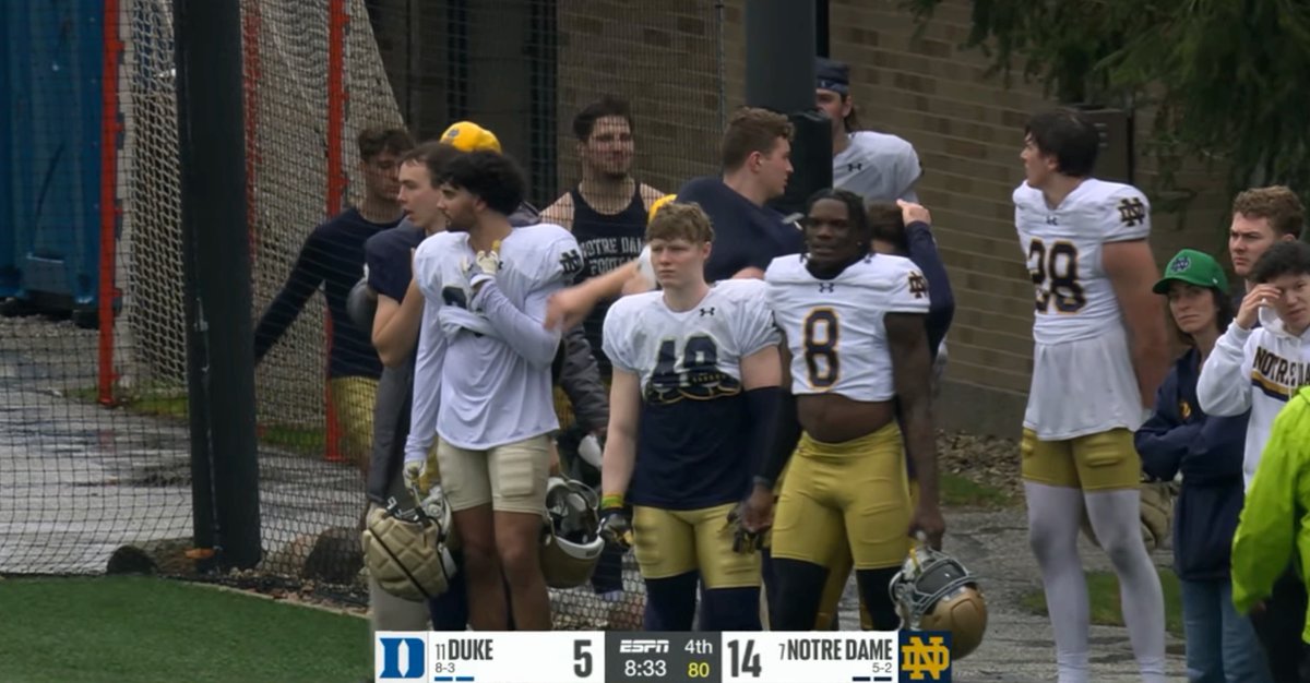 TLN 🥍 (@lacrossenetwork) on Twitter photo The <a href="/NDFootball/">Notre Dame Football</a> team came STRAIGHT from spring practice to catch the 4th quarter at Arlotta Stadium 🏈🥍 The <a href="/NDFootball/">Notre Dame Football</a> team came STRAIGHT from spring practice to catch the 4th quarter at Arlotta Stadium 🏈🥍