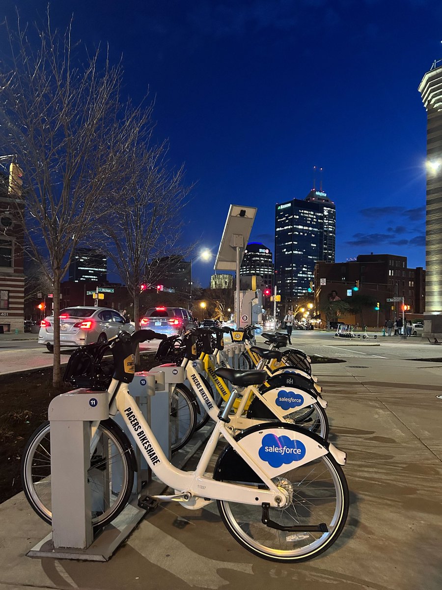 Whether you're an early bird or a night owl, Pacers Bikeshare bikes are ready for you 24/7, 365 days a year 🚲

Just visit one of our 53 stations, check out a bike, and enjoy your ride! 👍