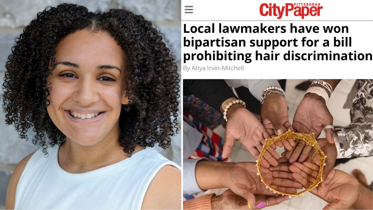 On March 17th, Pennsylvania’s CROWN Act passed the U.S. House again. Monica Henderson had the honor of speaking with Pittsburgh City Paper about this critical step forward.

Read the full article: pghcitypaper.com/news/local-law…