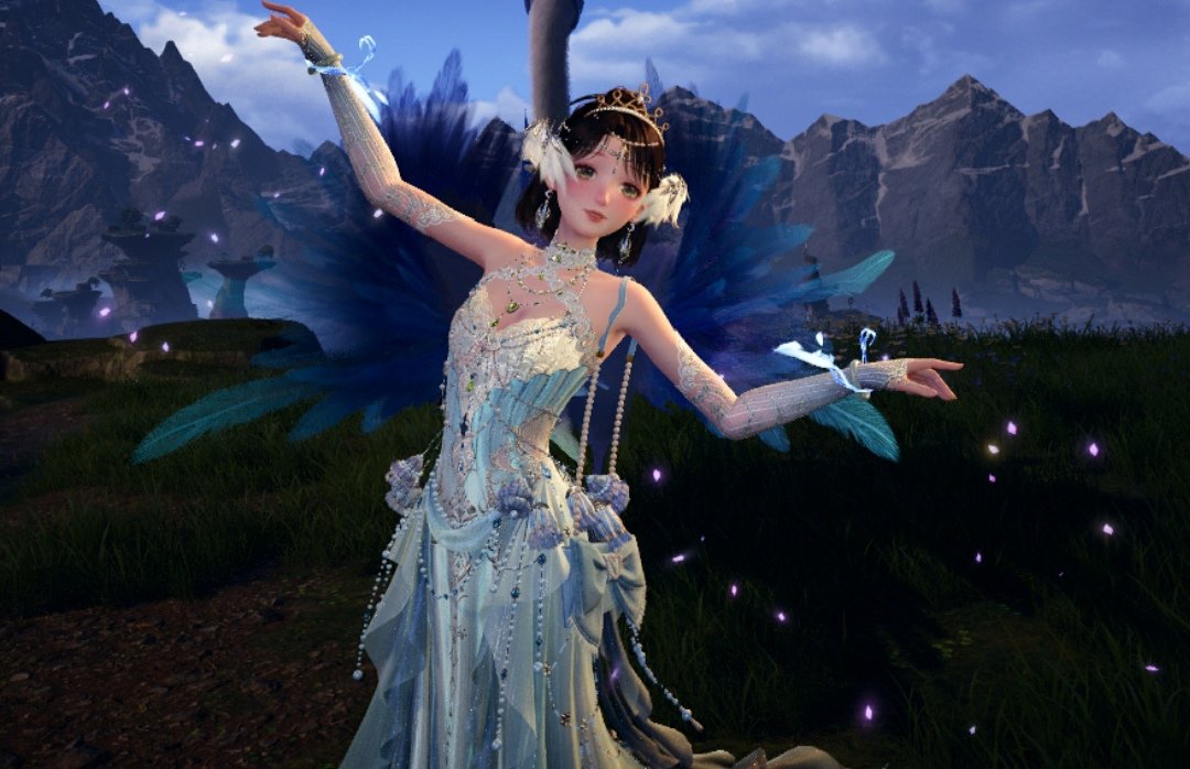 Kende_arts's tweet photo. Since there are no wings in Infinity Nikki yet, there are some times you have to improvise and make the best out of it. (Saw some IN outfits on my tl, hence why I really wanted to join in the fun) #GL10 https://t.co/rqeGlPIxzr