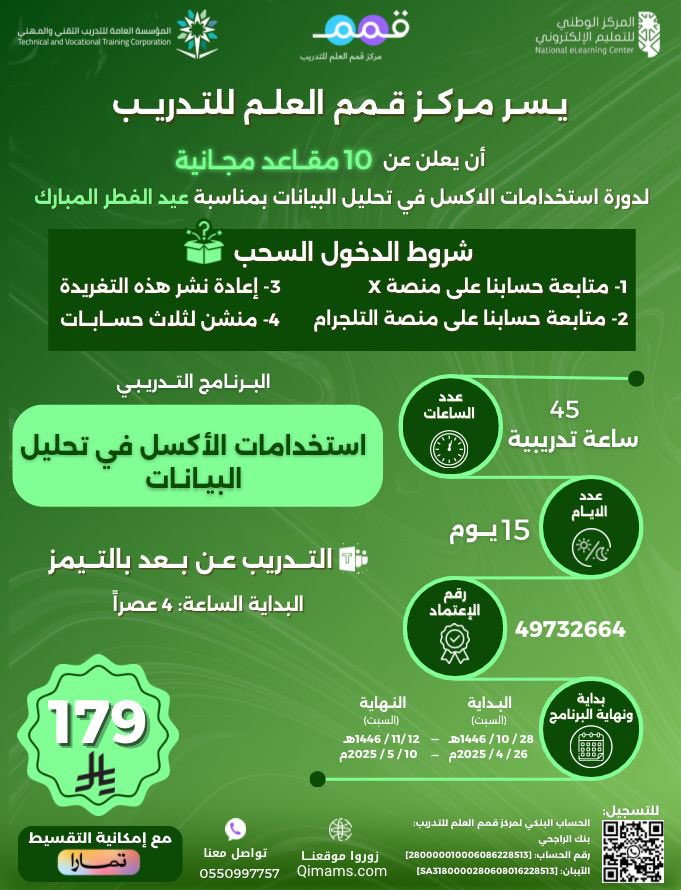 مركز قمم العلم للتدريب tweet media