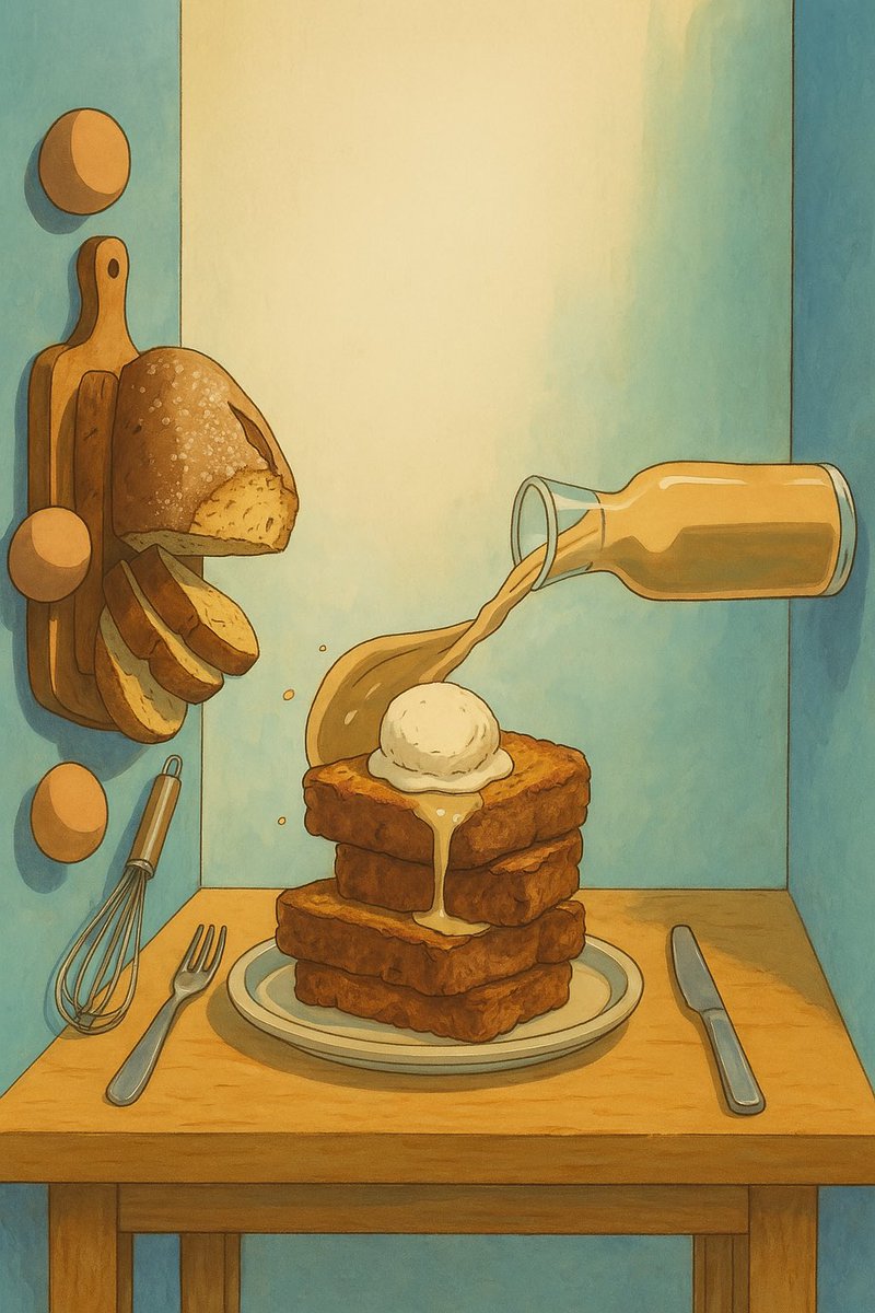 Las torreja de horchata si fuera un anime... 🇯🇵⛩️🌸