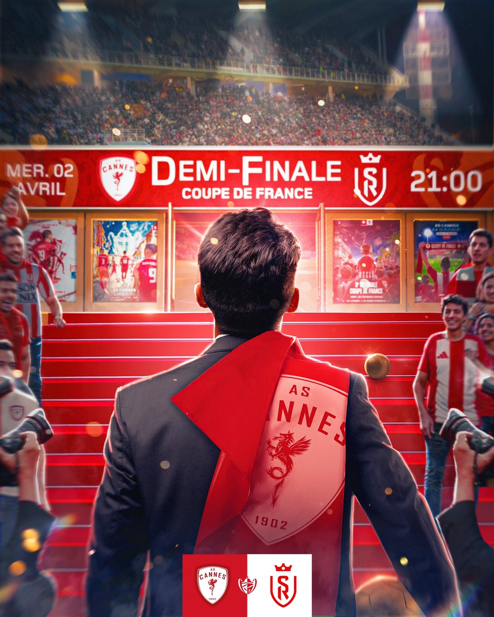 ASCannes1902's tweet image. 𝑷𝒓𝒆̂𝒕 𝒂̀ 𝒆́𝒄𝒓𝒊𝒓𝒆 𝒍’𝒉𝒊𝒔𝒕𝒐𝒊𝒓𝒆 ❤️🤍

⚔️ Nos Dragons affrontent le 𝐒𝐭𝐚𝐝𝐞 𝐝𝐞 𝐑𝐞𝐢𝐦𝐬 en demi-finale de Coupe de France mercredi 2 avril à 21h.

🎟️ Les 𝐝𝐞𝐫𝐧𝐢𝐞̀𝐫𝐞𝐬 𝐩𝐥𝐚𝐜𝐞𝐬 sont disponibles sur notre billetterie ➤ as-cannes.com/billetterie/