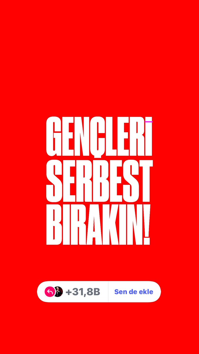 Gençleri serbest bırakın, bayrama gölge düşürmeyin, gönülleri karartmayın. Gençler özgürce ailelerine sarılsınlar...