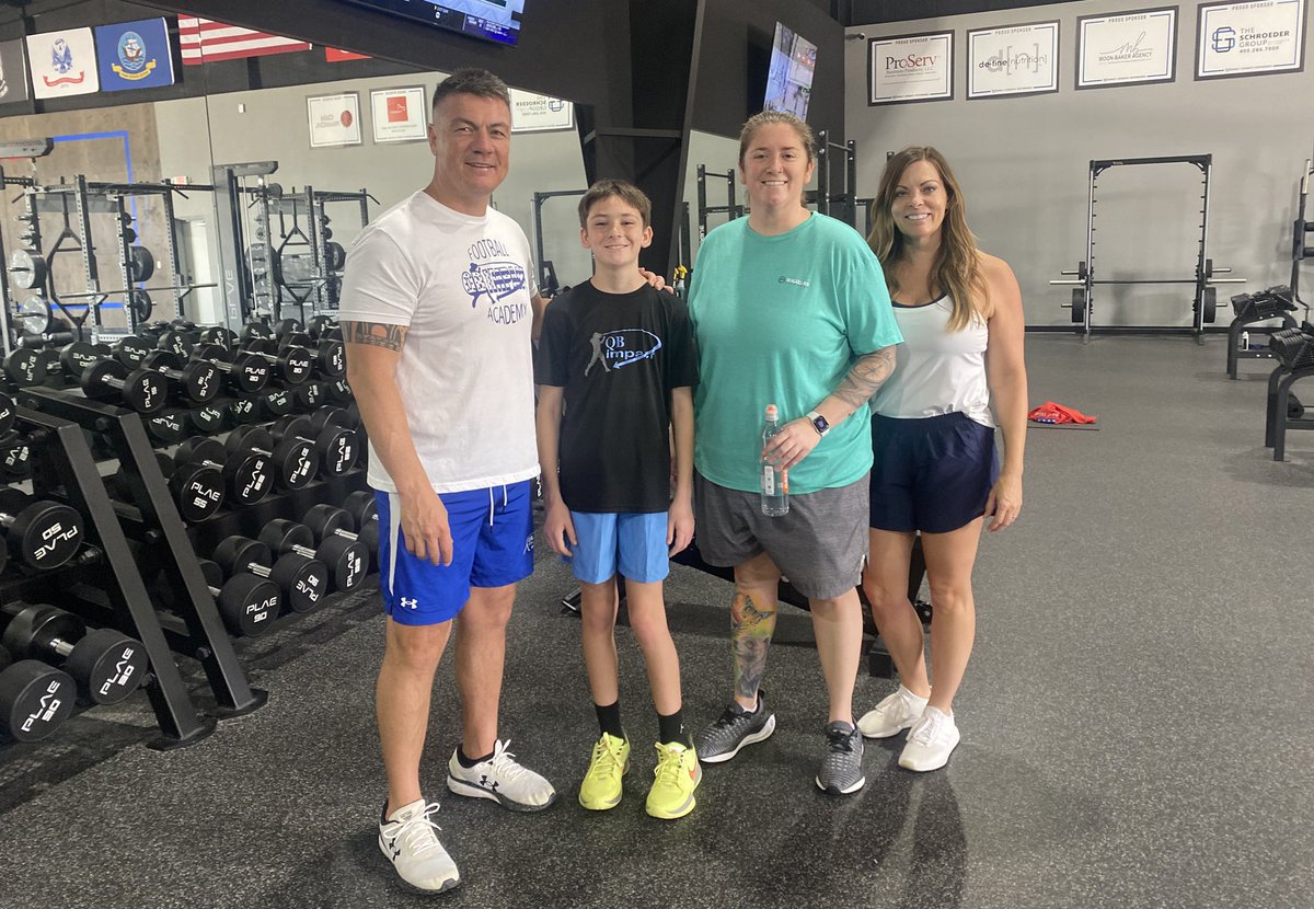 Tom George (@coachgeorge5) on Twitter photo Proud of this amazing Family! <a href="/QBimpact/">QB Impact</a> Private QB session with <a href="/JaceAllspaugh/">Jace Allspaugh</a> and his momma Kelsey did a Private strength session with <a href="/shelli_aryse/">Shelli McClintock</a> !! 💪🏽
That’s what championship families do! How amazing to see a young man and his momma stepping out of their comfort zone to Proud of this amazing Family! <a href="/QBimpact/">QB Impact</a> Private QB session with <a href="/JaceAllspaugh/">Jace Allspaugh</a> and his momma Kelsey did a Private strength session with <a href="/shelli_aryse/">Shelli McClintock</a> !! 💪🏽
That’s what championship families do! How amazing to see a young man and his momma stepping out of their comfort zone to