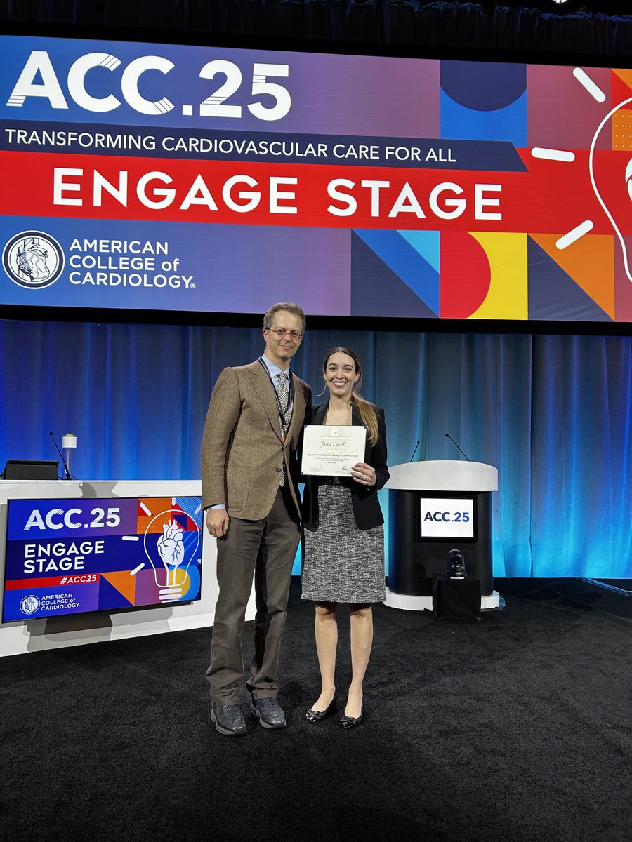 luigiadamomdphd's tweet image. Congratulations to Jana Lovell @hopkinsheart @HopkinsMedicine star Adamo Lab member for winning 1st place at @ACCinTouch Young Investigator Award - Basic Science @KSharmaMD - The future is bright for cardiology!