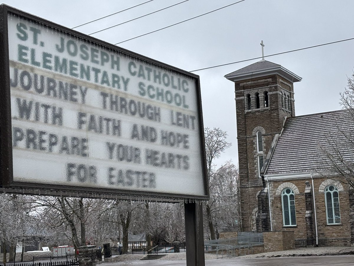 The ice building up today