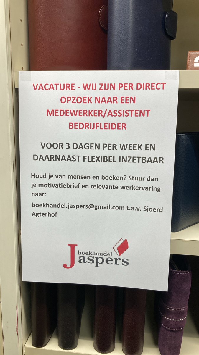 #vacature #boekhandel #badhoevedorp