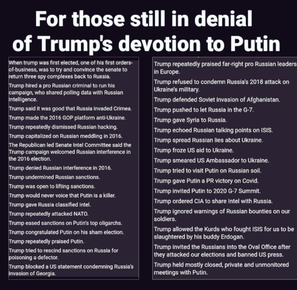 Justin Uthergi (@juthergi) on Twitter photo <a href="/jasongordo626/">Jason Gordan</a> <a href="/TimothyDSnyder/">Timothy Snyder</a> Then why did our dear leader allow the russians to attack Ukraine every day for 4 years while pretending to be POTUS from 2016-2020?
He had every opportunity to stop war in 24hrs!
Perhaps you'll find insight with this outline below? <a href="/jasongordo626/">Jason Gordan</a> <a href="/TimothyDSnyder/">Timothy Snyder</a> Then why did our dear leader allow the russians to attack Ukraine every day for 4 years while pretending to be POTUS from 2016-2020?
He had every opportunity to stop war in 24hrs!
Perhaps you'll find insight with this outline below?