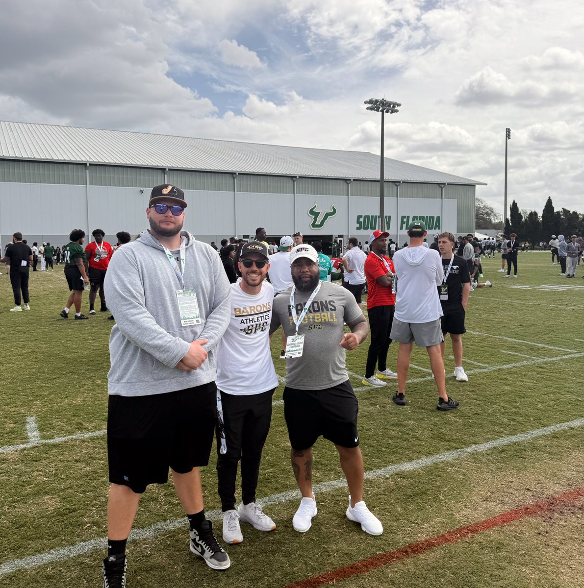 Great day at USF! <a href="/brandon_kubay/">Brandon Kubay 3⭐️</a> <a href="/CoachJohnsonSPC/">Kyler Johnson</a> <a href="/QuisCoach/">Coach_Quis</a> <a href="/SPCBaronsFB/">SPC Baron Football</a>