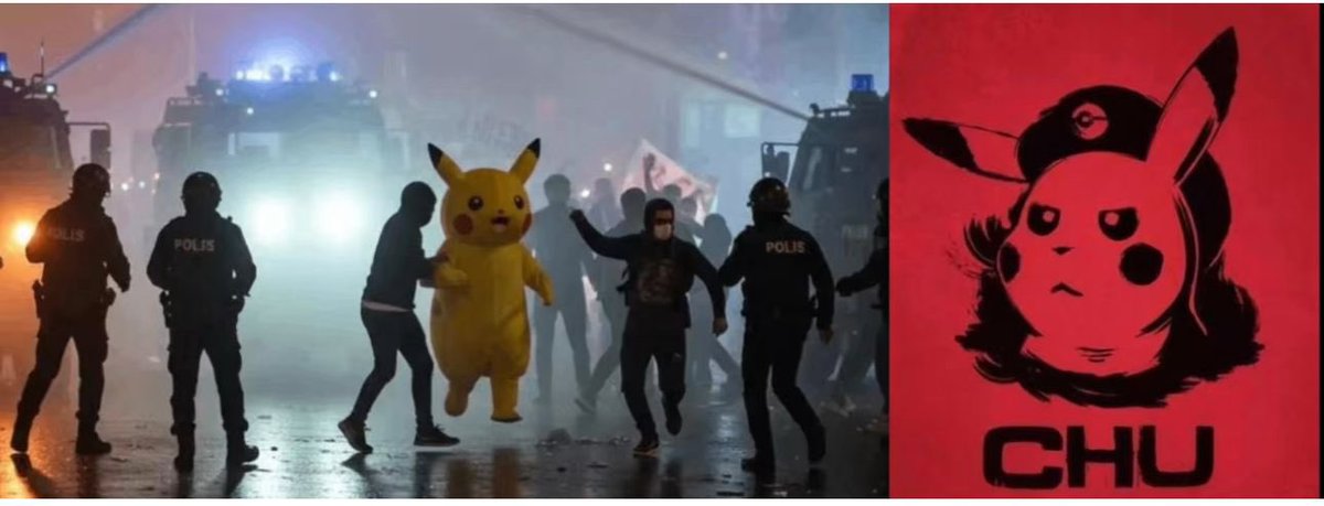 Devrimci pikaçhu dünya basınında. 
Tüm gösteri ve protestoları gölgede bıraktı. 
😀
#Pikachu #Pikachuturkiye
