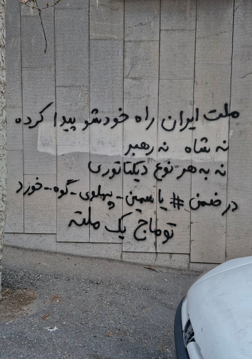 هشتگ #یاسمین_پهلوی_گوه_خورد از کف خیابونا