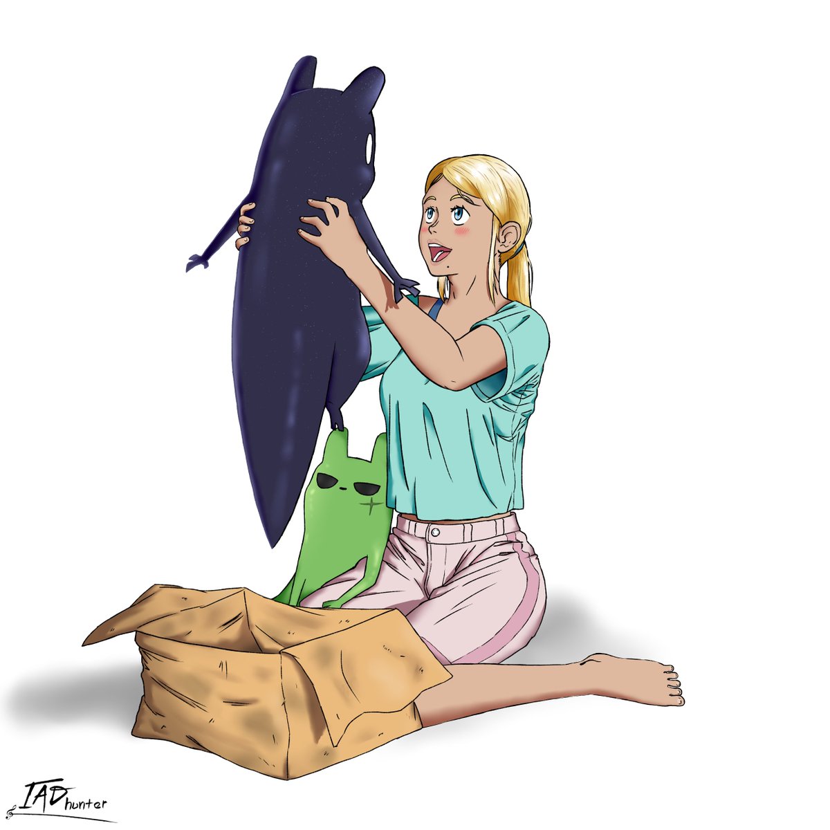 Day 29 - The Watcher #RWArtMonth

Samus meets The Watcher! Although someone doesn't seem too happy with the new tenant :)