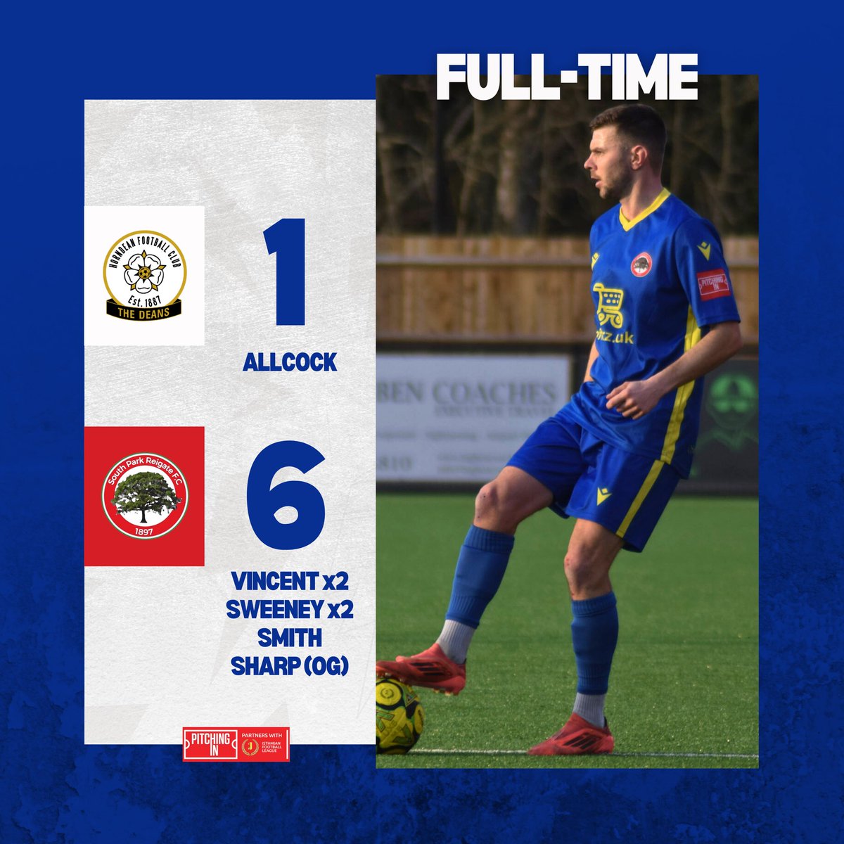 South Park Reigate FC (@south_parkfc) on Twitter photo β‘οΈ| ππ§ π₯ππ¦π¨ππ§
Todayβs full time result! The recent performances have warranted a bigger, more comfortable win & today was just that ππ
Love it, boys πππ
Goalscorers:
<a href="/Vinnieg46/">George Vincent</a> β½οΈβ½οΈ
<a href="/BradleySweeney/">Brad</a> β½οΈβ½οΈ
Smith β½οΈ
Sharp (OG) β½οΈ
β€οΈππ³β‘οΈ
#UptheSparks β‘οΈ| ππ§ π₯ππ¦π¨ππ§
Todayβs full time result! The recent performances have warranted a bigger, more comfortable win & today was just that ππ
Love it, boys πππ
Goalscorers:
<a href="/Vinnieg46/">George Vincent</a> β½οΈβ½οΈ
<a href="/BradleySweeney/">Brad</a> β½οΈβ½οΈ
Smith β½οΈ
Sharp (OG) β½οΈ
β€οΈππ³β‘οΈ
#UptheSparks