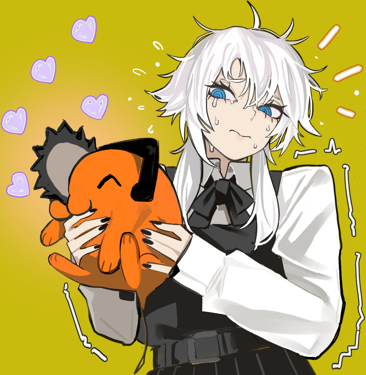 Sailen0's tweet image. scared of dogs