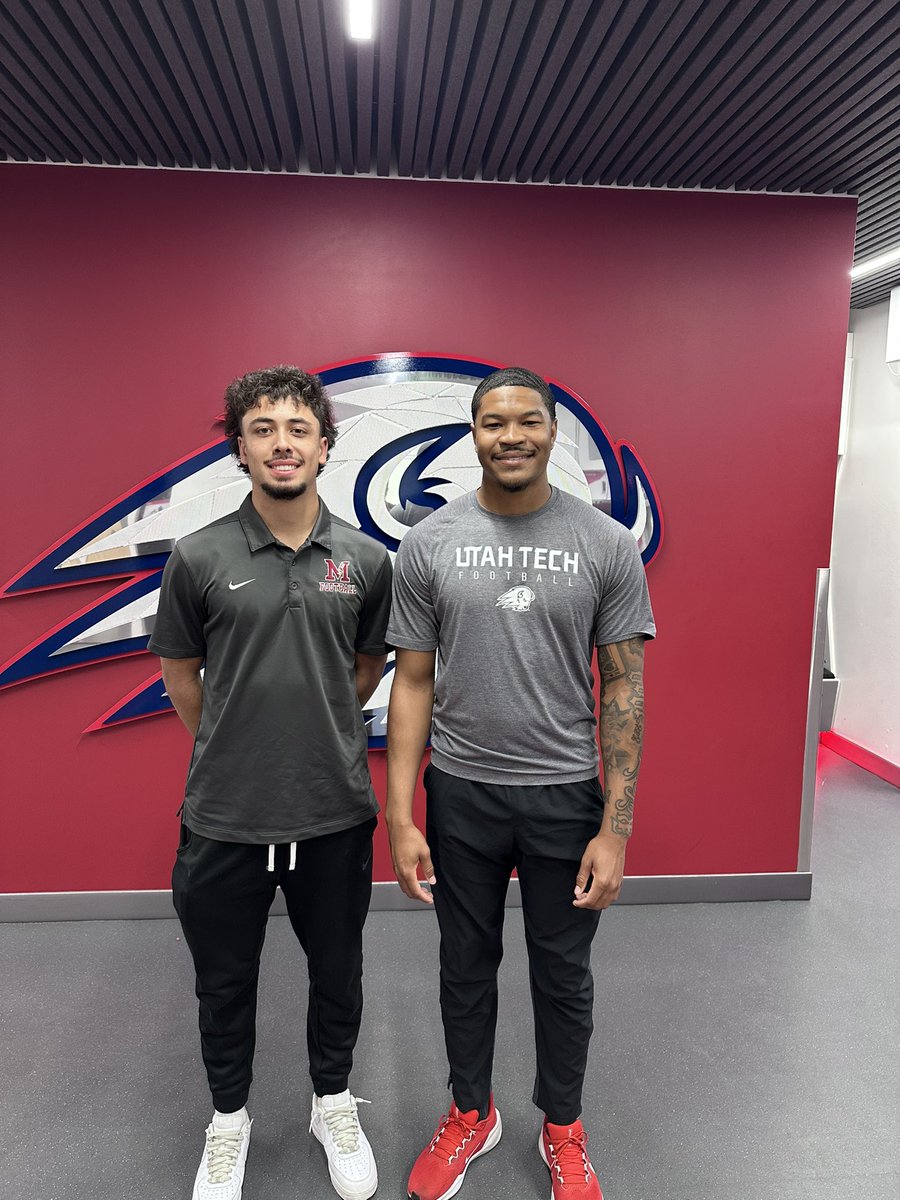 nic_ceballos9 (@ceb9nic) on Twitter photo Blessed to have had the opportunity to visit Utah Tech! Loved the energy from the coaches and the program. Thank you <a href="/CJTurner__/">Coach CJ</a> for having me out.
<a href="/mtsacfootball/">Mt. SAC Football</a> <a href="/UtahTech_Fball/">Utah Tech Football</a> <a href="/CoachCDeen/">Cameron Deen</a> <a href="/CoachRamirezOL/">Phill Ramirez</a> <a href="/D_DUBB9/">Darrell Wilson Jr</a> <a href="/CoachLJJohnson/">Coach Johnson</a> <a href="/OfficialBobbyP/">Bobby</a> Blessed to have had the opportunity to visit Utah Tech! Loved the energy from the coaches and the program. Thank you <a href="/CJTurner__/">Coach CJ</a> for having me out.
<a href="/mtsacfootball/">Mt. SAC Football</a> <a href="/UtahTech_Fball/">Utah Tech Football</a> <a href="/CoachCDeen/">Cameron Deen</a> <a href="/CoachRamirezOL/">Phill Ramirez</a> <a href="/D_DUBB9/">Darrell Wilson Jr</a> <a href="/CoachLJJohnson/">Coach Johnson</a> <a href="/OfficialBobbyP/">Bobby</a>