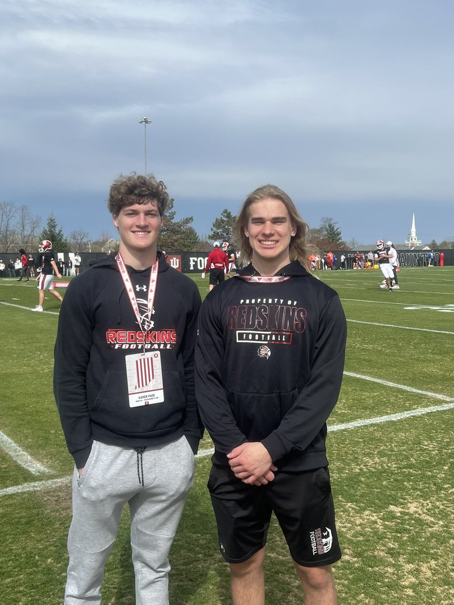 Had a great day at the University of Indiana watching practice and meeting the coaching staff! <a href="/CoachShanahan_/">Mike Shanahan</a> <a href="/Coach_BHaines/">Bryant Haines</a> <a href="/IndianaFootball/">Indiana Football</a>