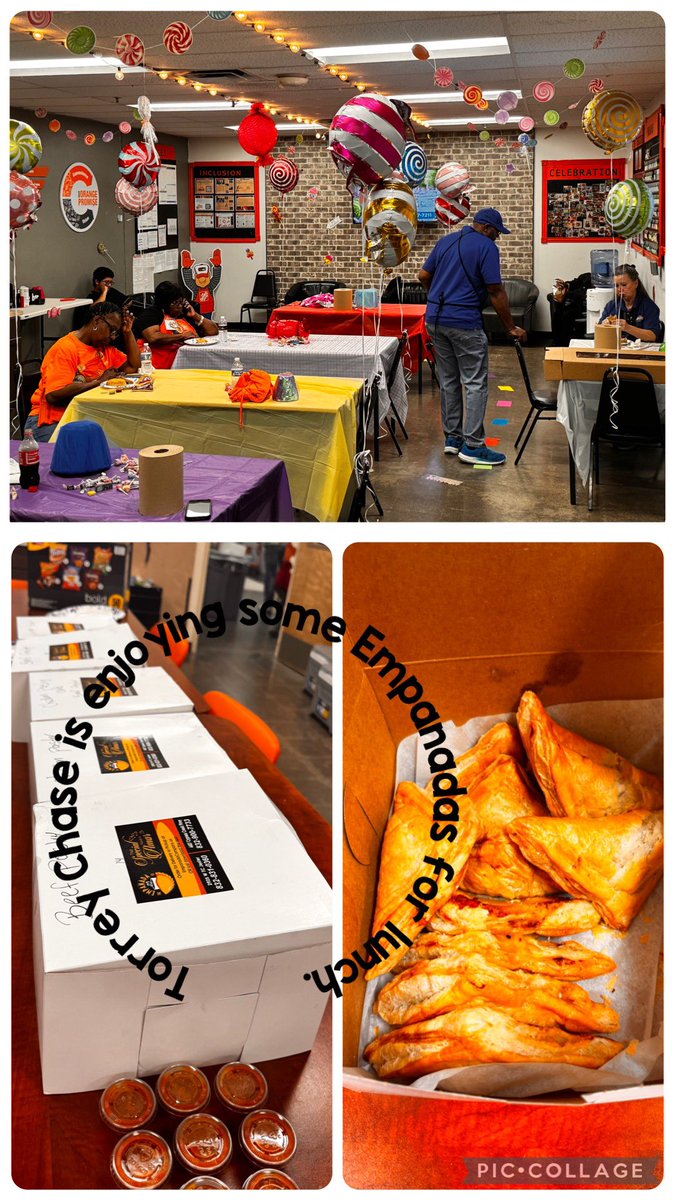 It’s Empanadas for lunch. Enjoy Torrey Chase #successsharing #daytjree <a href="/Ade_THD/">Ade O</a> <a href="/jacob_brinker/">Jacob Brinker</a> <a href="/melaniepayneTHD/">Melanie Payne</a> <a href="/lashonda6828/">Lashonda Lemuel</a>