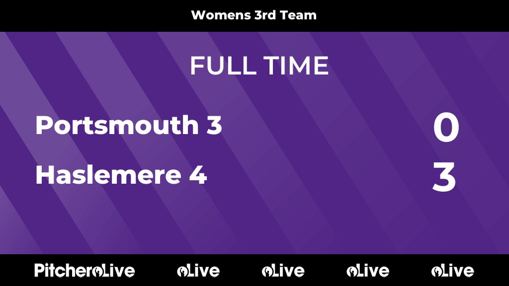 FULL TIME: Portsmouth 3 0 - 3 Haslemere 4
#PORHAS #Pitchero
portsmouthhc.co.uk/teams/226481/m…
