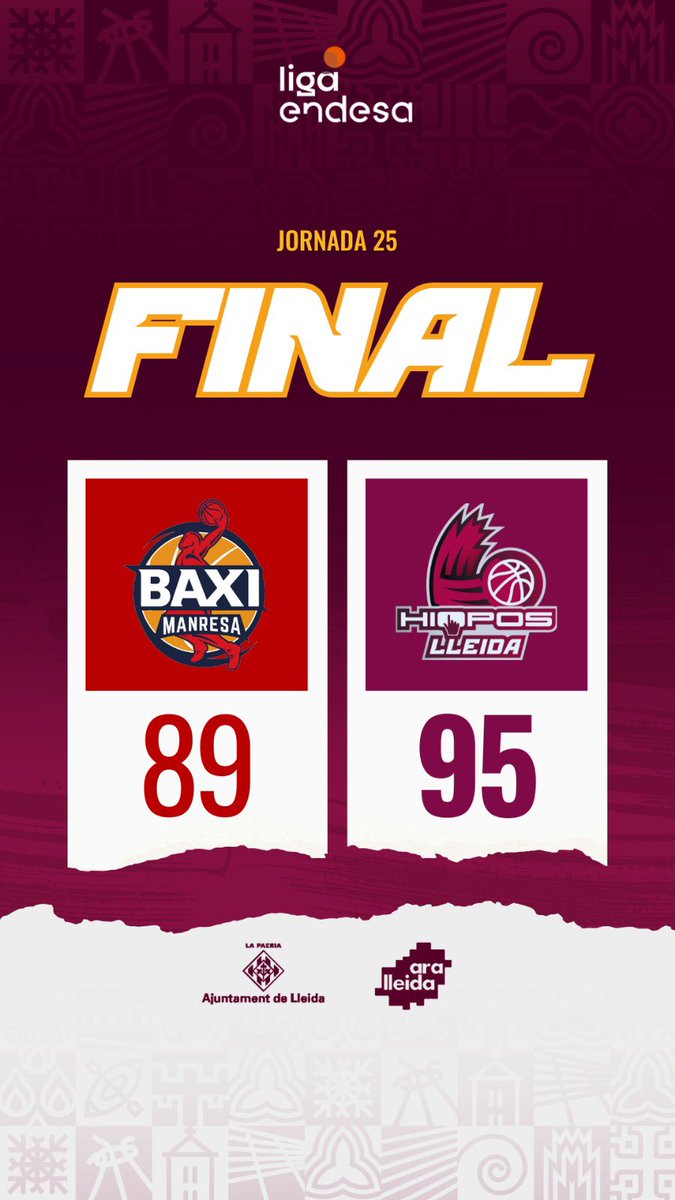 🔥 I AQUÍ TENIM LA 9 🔥

Enorme equip ‼️ Enorme afició ‼️

🏀 El pròxim, dissabte 5/04 a les 18 h vs <a href="/CBBreogan/">Río Breogán</a> 

🎟️ venta.flleida.cat/ca/entradas/ve…

#TotsAUna ⚔️ #LleidaÉsACB #HioposLleida #LigaEndesa #Lleida