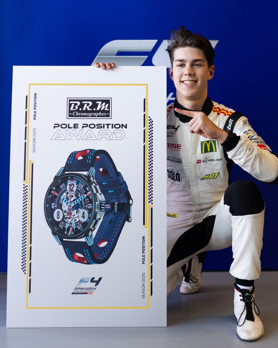F4 Spanish Championship (@f4spain) on Twitter photo POLE FOR NOAH! 🏁💥 Rookie season and already making noise — #NoahMonteiro just grabbed his first-ever pole position in the <a href="/F4Spain/">F4 Spanish Championship</a>
First year, big statement 👊🏻
#F4 #F4Spain #F4Season2025 #RoadToF1 POLE FOR NOAH! 🏁💥 Rookie season and already making noise — #NoahMonteiro just grabbed his first-ever pole position in the <a href="/F4Spain/">F4 Spanish Championship</a>
First year, big statement 👊🏻
#F4 #F4Spain #F4Season2025 #RoadToF1