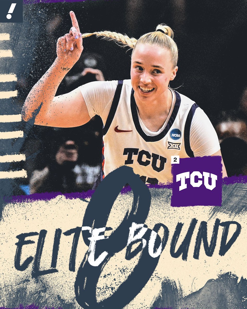 HAILEY VAN LITH LEADS TCU TO ITS FIRST ELITE 8 IN SCHOOL HISTORY 👏🐸