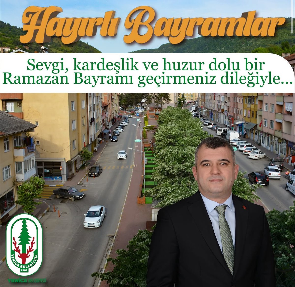 " Ramazan Bayramımız kutlu olsun.! " 📍

Rahmet, bereket ve mağfiret ayı olan Ramazan’ı geride bırakırken, birlik ve beraberliğimizi pekiştiren, kardeşlik bağlarımızı güçlendiren bir bayrama daha kavuşmanın huzurunu yaşıyoruz.

Yenice Belediye Başkanı 
Ş.Sertaş KARAKAŞ