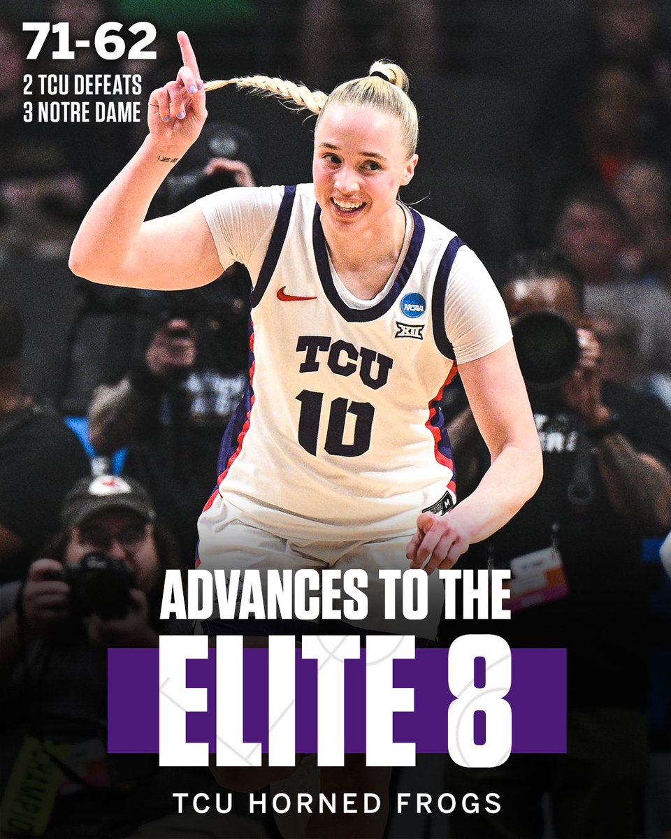 TCU ADVANCES TO ITS FIRST ELITE EIGHT IN PROGRAM HISTORY 🍿