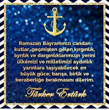 Ramazan Bayramınız kutlu olsun.