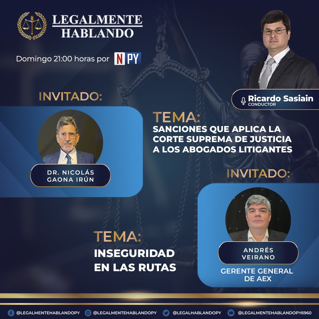 Mañana, un programa imperdible de #LegalmenteHablando por NPY.