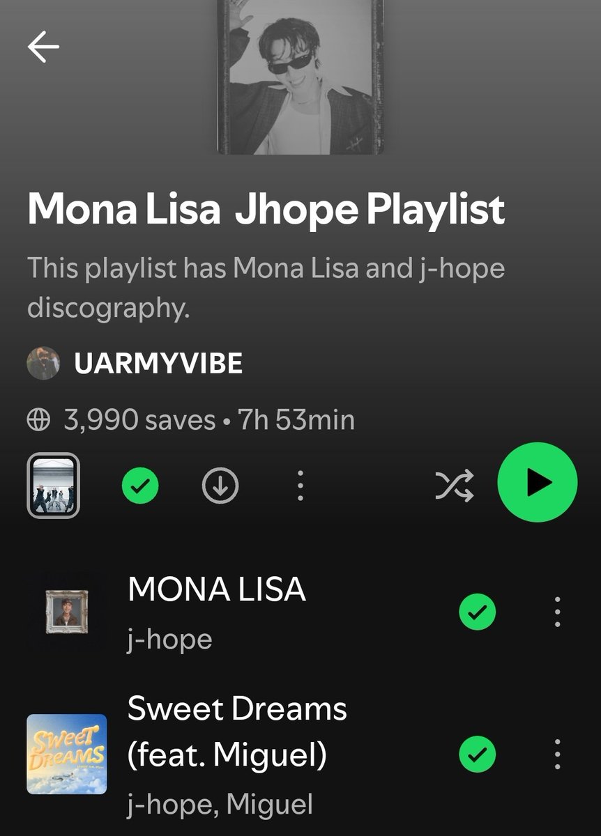 Keep Streaming "Mona Lisa" and "Sweet Dreams", and have a great weekend, everyone!
(open.spotify.com/playlist/6nBJ0…)