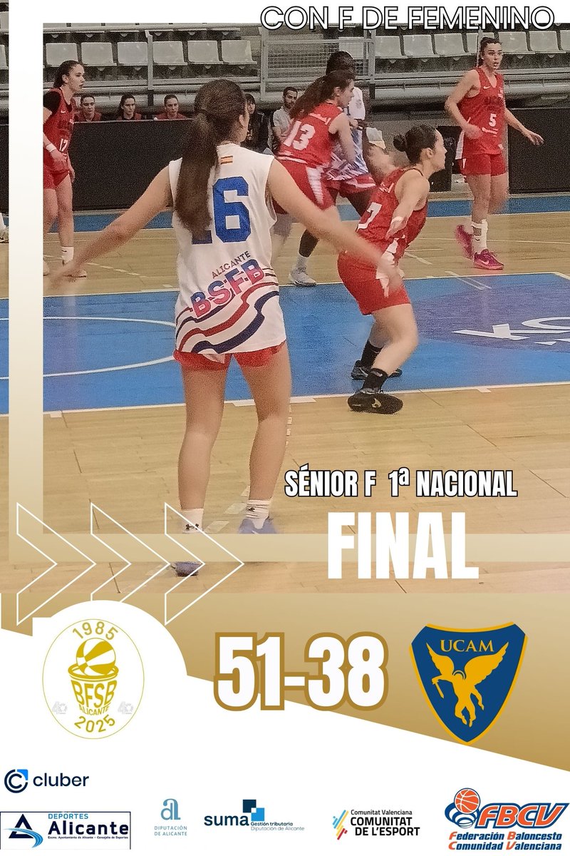 #BFSB2425 𝓒𝓞𝓝 𝓕 𝓓𝓔 𝓕𝓔𝓜𝓔𝓝𝓘𝓝𝓞
<a href="/fbcv_es/">FBCV</a>

Penúltimo partido de la temporada y también con victoria.
#SomosBFSB