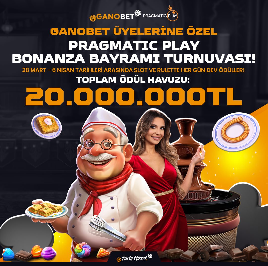 GANOBET İLE BONANZA BAYRAMI TURNUVASI BAŞLADI!

🎉28 Mart - 6 Nisan tarihleri arasında PragmaticPlay'in en yeni turnuvaları sizleri bekliyor!

🔥 Günlük Slot Turnuvaları 
⚡️ Hafta Sonu Anlık Bonus Yağmurları 
🎡 Günlük Rulet Ödül Yağmurları

Toplam Ödül Havuzu; 20.000.000TL