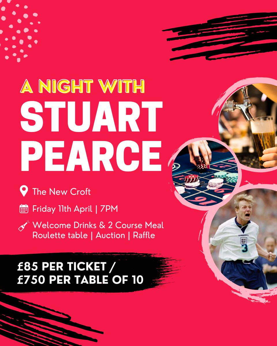 Looking for the perfect team night out? Secure a table for 10 and enjoy an unforgettable evening with your colleagues.

 Friday 11th April | 7PM
 🎟 £85 per ticket | £750 per table of 10

Book now and treat your team to a night they won’t forget!
thenewcroft.co.uk/product-catego…