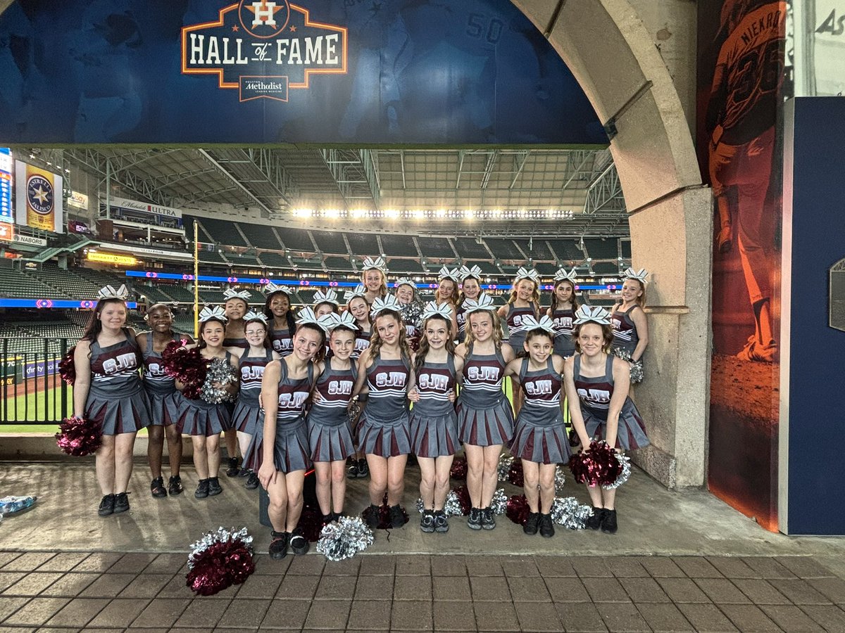 Stockton Junior High, Conroe ISD (@stocktoncisd) on Twitter photo Our Stallion cheerleader are taking over the <a href="/astros/">Houston Astros</a> pre-game! Good luck, ladies! <a href="/CarltonTodd5/">Carlton Todd</a> <a href="/NewSchoolAP1/">Anita Bundage</a> <a href="/ConroeISD/">Conroe ISD</a> <a href="/JuliaMorales/">Julia Morales</a> <a href="/Stockton_TxHist/">Stockton JH Tx History</a> Our Stallion cheerleader are taking over the <a href="/astros/">Houston Astros</a> pre-game! Good luck, ladies! <a href="/CarltonTodd5/">Carlton Todd</a> <a href="/NewSchoolAP1/">Anita Bundage</a> <a href="/ConroeISD/">Conroe ISD</a> <a href="/JuliaMorales/">Julia Morales</a> <a href="/Stockton_TxHist/">Stockton JH Tx History</a>