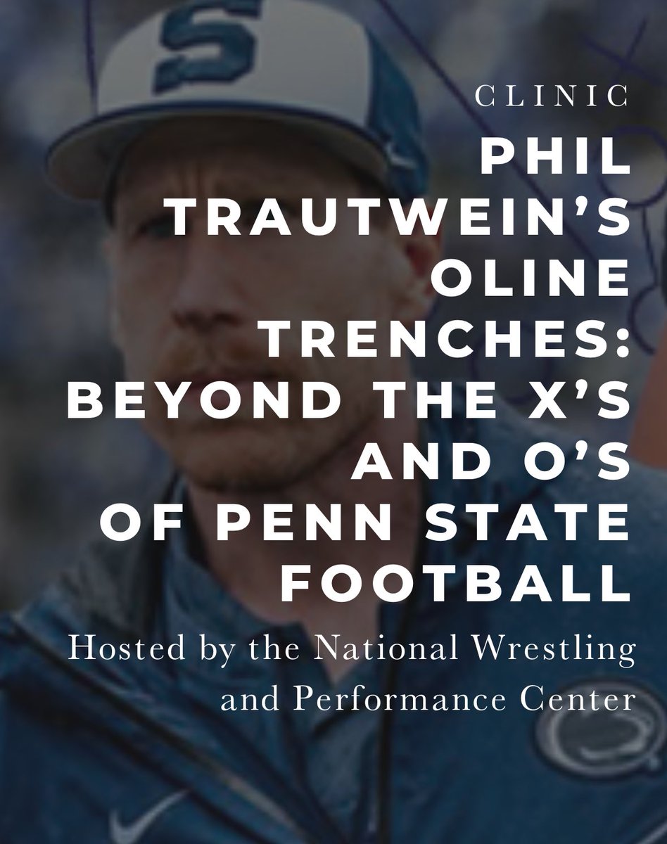 Phil Trautwein (@coachtrautfb) on Twitter photo Thanks to <a href="/NWPCPERFORMANCE/">NationalWrestlingandPerformanceCenter</a> for this kind invitation. Hope to see everyone there! It’s going to be GREAT! #WeAre
Details: wrestlingandperformance.org/pages/events Thanks to <a href="/NWPCPERFORMANCE/">NationalWrestlingandPerformanceCenter</a> for this kind invitation. Hope to see everyone there! It’s going to be GREAT! #WeAre
Details: wrestlingandperformance.org/pages/events