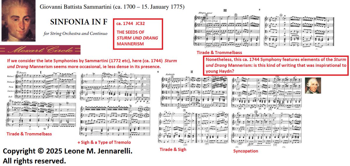MozartCircle's tweet photo. #18thcScores
#IMSLP
Discover rare 18thc score:
#Sammartini ca1700/1-15 or 17 Jan 1775
#250Anniversary
#SturmDrang #Mannerism:
#Sammartini Symphony JC32 ca1744 less dense than 1772 Symphony JC60 but Mannerism is there: #Tirade #Trommelbass #Syncopation!
Inspirational to #Haydn? https://t.co/tDmcBgwjfj
