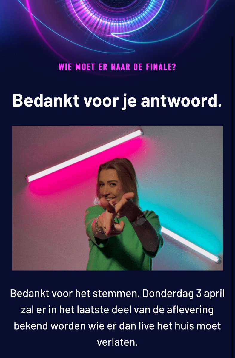 Ondanks dat ik dit seizoen niet zoveel  heb gekeken als de voorgaande jaren hoop ik dat Sharice naar de finale gaat en wint ☺️ #bigbrothernlbe