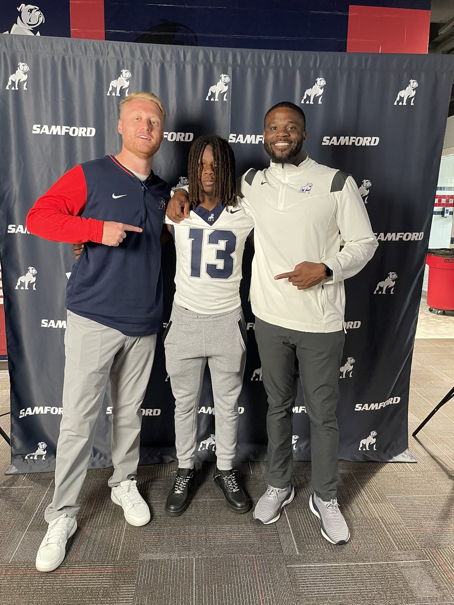 Bryson “B rigg” Riggins (@brysonriggins13) on Twitter photo Had a great Junior Day visit at <a href="/SamfordFootball/">Samford Football</a> I’m looking forward to being back for 7v7 this summer. <a href="/CoachTMort/">Thomas Morton</a> <a href="/TheChozenHump/">Coach Hump</a> <a href="/ShawnPbostick/">Coach Shawn Bostick</a> <a href="/HatchAttack1/">Chris Hatcher</a> <a href="/Coach_Griggs/">Coach Dillon Griggs</a> <a href="/CoachCardwe11/">Christian Cardwell</a> <a href="/RCWarriorsFB/">Russell County High Football</a> <a href="/PrepRedzoneAL/">Prep Redzone Alabama</a> <a href="/AL6AFootball/">Alabama6AFootball</a> <a href="/CarltonSpivey1/">Carlton Spivey</a> <a href="/QBHitList/">QBHitList.com</a> <a href="/CoachSmook/">Coach Smook</a> Had a great Junior Day visit at <a href="/SamfordFootball/">Samford Football</a> I’m looking forward to being back for 7v7 this summer. <a href="/CoachTMort/">Thomas Morton</a> <a href="/TheChozenHump/">Coach Hump</a> <a href="/ShawnPbostick/">Coach Shawn Bostick</a> <a href="/HatchAttack1/">Chris Hatcher</a> <a href="/Coach_Griggs/">Coach Dillon Griggs</a> <a href="/CoachCardwe11/">Christian Cardwell</a> <a href="/RCWarriorsFB/">Russell County High Football</a> <a href="/PrepRedzoneAL/">Prep Redzone Alabama</a> <a href="/AL6AFootball/">Alabama6AFootball</a> <a href="/CarltonSpivey1/">Carlton Spivey</a> <a href="/QBHitList/">QBHitList.com</a> <a href="/CoachSmook/">Coach Smook</a>