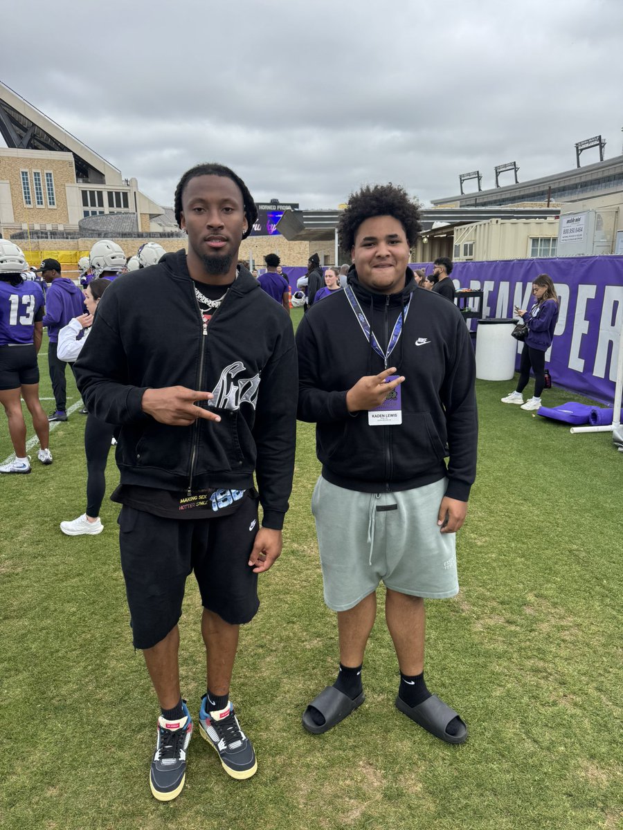 Kaden”K5” Lewis (@kadenlewis25) on Twitter photo had a great time at tcu thank you for the invite <a href="/TCUFootball/">TCU Football</a> <a href="/CoachSonnyDykes/">Sonny Dykes</a> <a href="/_CoachJmac/">JaMarkus McFarland🦍😤</a> had a great time at tcu thank you for the invite <a href="/TCUFootball/">TCU Football</a> <a href="/CoachSonnyDykes/">Sonny Dykes</a> <a href="/_CoachJmac/">JaMarkus McFarland🦍😤</a>