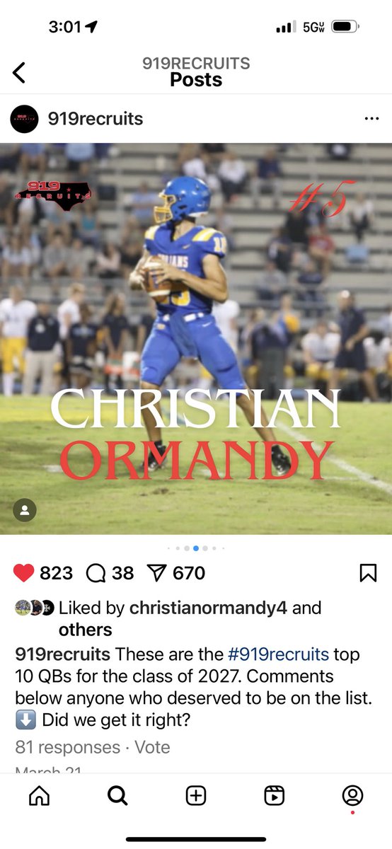 Jacob Ormandy (@ormandyjacob) on Twitter photo <a href="/C_Ormandy_2027/">Christian Ormandy</a> getting a little love over in the Raleigh NC area. Be interesting to see how this list shakes out π
@RayIsaacSchool
<a href="/TheGMHSFootball/">The Garner High School Football</a>
<a href="/CoachD_Decatur/">Damien Decatur Sr. CSCS</a>
<a href="/ncsa/">NCSA College Recruiting</a>
<a href="/PrepRedzoneNC/">Prep Redzone North Carolina</a>
<a href="/HighSchoolOT/">HighSchoolOT</a> <a href="/C_Ormandy_2027/">Christian Ormandy</a> getting a little love over in the Raleigh NC area. Be interesting to see how this list shakes out π
@RayIsaacSchool
<a href="/TheGMHSFootball/">The Garner High School Football</a>
<a href="/CoachD_Decatur/">Damien Decatur Sr. CSCS</a>
<a href="/ncsa/">NCSA College Recruiting</a>
<a href="/PrepRedzoneNC/">Prep Redzone North Carolina</a>
<a href="/HighSchoolOT/">HighSchoolOT</a>