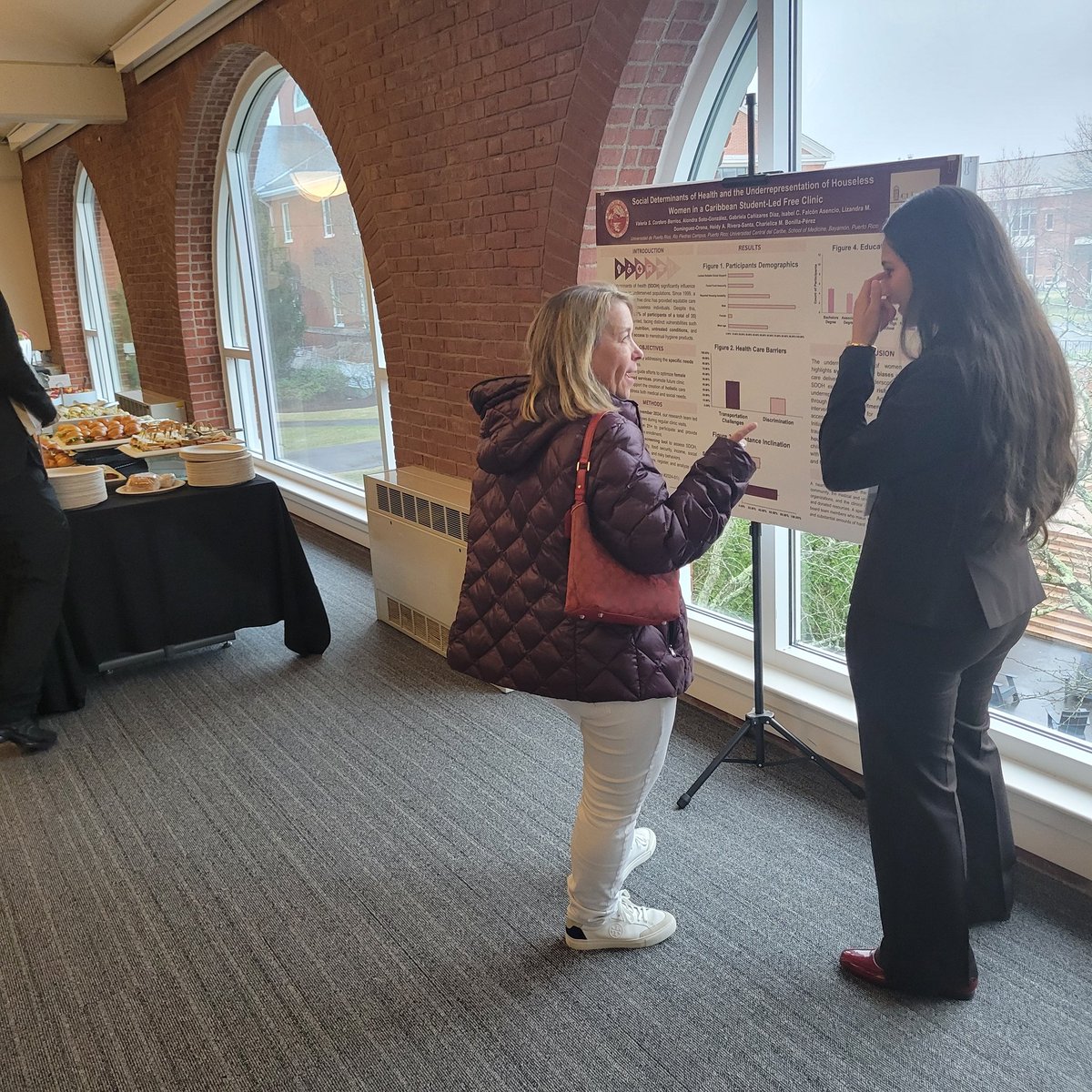 AMWADoctors's tweet photo. An incredible afternoon at #AMWA110! ๐ฝ๏ธโจ Lunch was a great time to connect before diving into the Medical Student Poster Session, where future leaders shared groundbreaking research. ๐ก๐ What was your biggest takeaway? Drop it below! ๐ #WomenInMedicine #MedicalResearch https://t.co/fAe5WZraEz